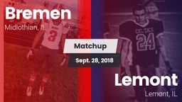 Matchup: Bremen vs. Lemont  2018