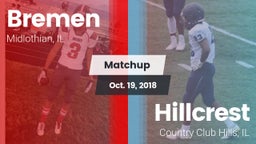 Matchup: Bremen vs. Hillcrest  2018