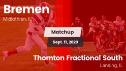 Matchup: Bremen vs. Thornton Fractional South  2020