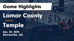 Lamar County  vs Temple  Game Highlights - Jan. 24, 2023