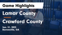 Lamar County  vs Crawford County  Game Highlights - Jan. 31, 2023