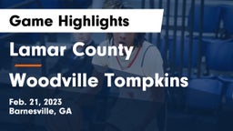 Lamar County  vs Woodville Tompkins  Game Highlights - Feb. 21, 2023