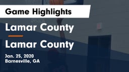 Lamar County  vs Lamar County  Game Highlights - Jan. 25, 2020