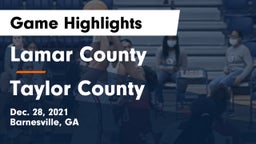 Lamar County  vs Taylor County  Game Highlights - Dec. 28, 2021
