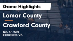 Lamar County  vs Crawford County  Game Highlights - Jan. 17, 2023