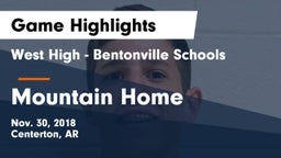 West High - Bentonville Schools vs Mountain Home  Game Highlights - Nov. 30, 2018
