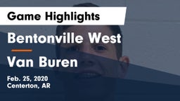 Bentonville West  vs Van Buren  Game Highlights - Feb. 25, 2020