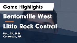 Bentonville West  vs Little Rock Central  Game Highlights - Dec. 29, 2020