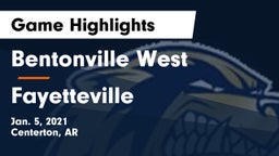 Bentonville West  vs Fayetteville  Game Highlights - Jan. 5, 2021