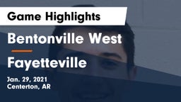 Bentonville West  vs Fayetteville  Game Highlights - Jan. 29, 2021