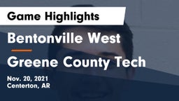 Bentonville West  vs Greene County Tech  Game Highlights - Nov. 20, 2021