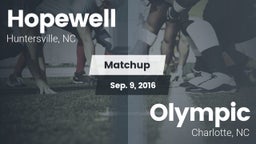 Matchup: Hopewell  vs. Olympic  2016