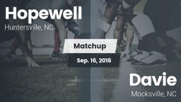 Matchup: Hopewell  vs. Davie  2016