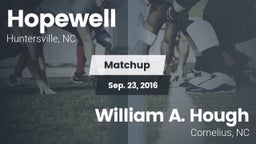Matchup: Hopewell  vs. William A. Hough  2016
