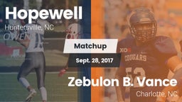 Matchup: Hopewell  vs. Zebulon B. Vance  2017