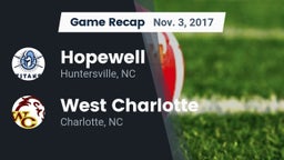 Recap: Hopewell  vs. West Charlotte  2017