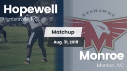 Matchup: Hopewell  vs. Monroe  2018