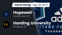 Recap: Hopewell  vs. Harding University  2019