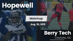 Matchup: Hopewell  vs. Berry Tech  2019
