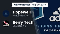 Recap: Hopewell  vs. Berry Tech  2019