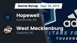 Recap: Hopewell  vs. West Mecklenburg  2019
