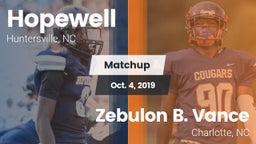 Matchup: Hopewell  vs. Zebulon B. Vance  2019