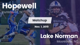 Matchup: Hopewell  vs. Lake Norman  2019