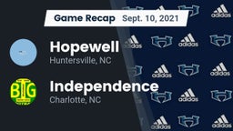 Recap: Hopewell  vs. Independence  2021