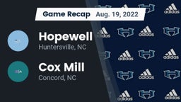 Recap: Hopewell  vs. Cox Mill  2022