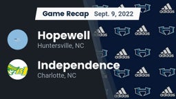 Recap: Hopewell  vs. Independence  2022