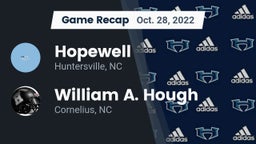 Recap: Hopewell  vs. William A. Hough  2022