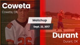 Matchup: Coweta  vs. Durant  2017