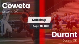 Matchup: Coweta  vs. Durant  2018