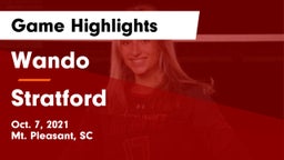 Wando  vs Stratford Game Highlights - Oct. 7, 2021