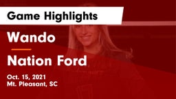 Wando  vs Nation Ford  Game Highlights - Oct. 15, 2021