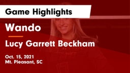 Wando  vs Lucy Garrett Beckham  Game Highlights - Oct. 15, 2021