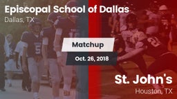 Matchup: Episcopal School of vs. St. John's  2018
