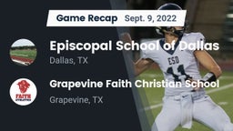 Recap: Episcopal School of Dallas vs. Grapevine Faith Christian School 2022