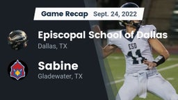 Recap: Episcopal School of Dallas vs. Sabine  2022