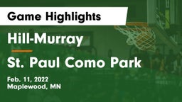 Hill-Murray  vs St. Paul Como Park  Game Highlights - Feb. 11, 2022