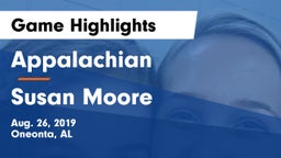 Appalachian  vs Susan Moore Game Highlights - Aug. 26, 2019