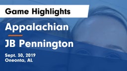 Appalachian  vs JB Pennington Game Highlights - Sept. 30, 2019