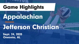 Appalachian  vs Jefferson Christian Game Highlights - Sept. 24, 2020