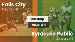 Matchup: Falls City High vs. Syracuse Public  2016