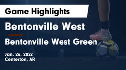 Bentonville West  vs Bentonville West Green Game Highlights - Jan. 26, 2022