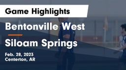 Bentonville West  vs Siloam Springs  Game Highlights - Feb. 28, 2023