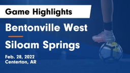 Bentonville West  vs Siloam Springs  Game Highlights - Feb. 28, 2022