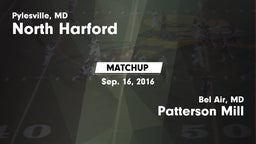 Matchup: North Harford vs. Patterson Mill  2016