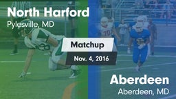 Matchup: North Harford vs. Aberdeen  2016