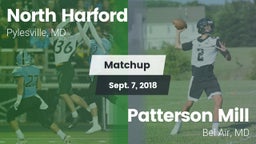 Matchup: North Harford vs. Patterson Mill  2018